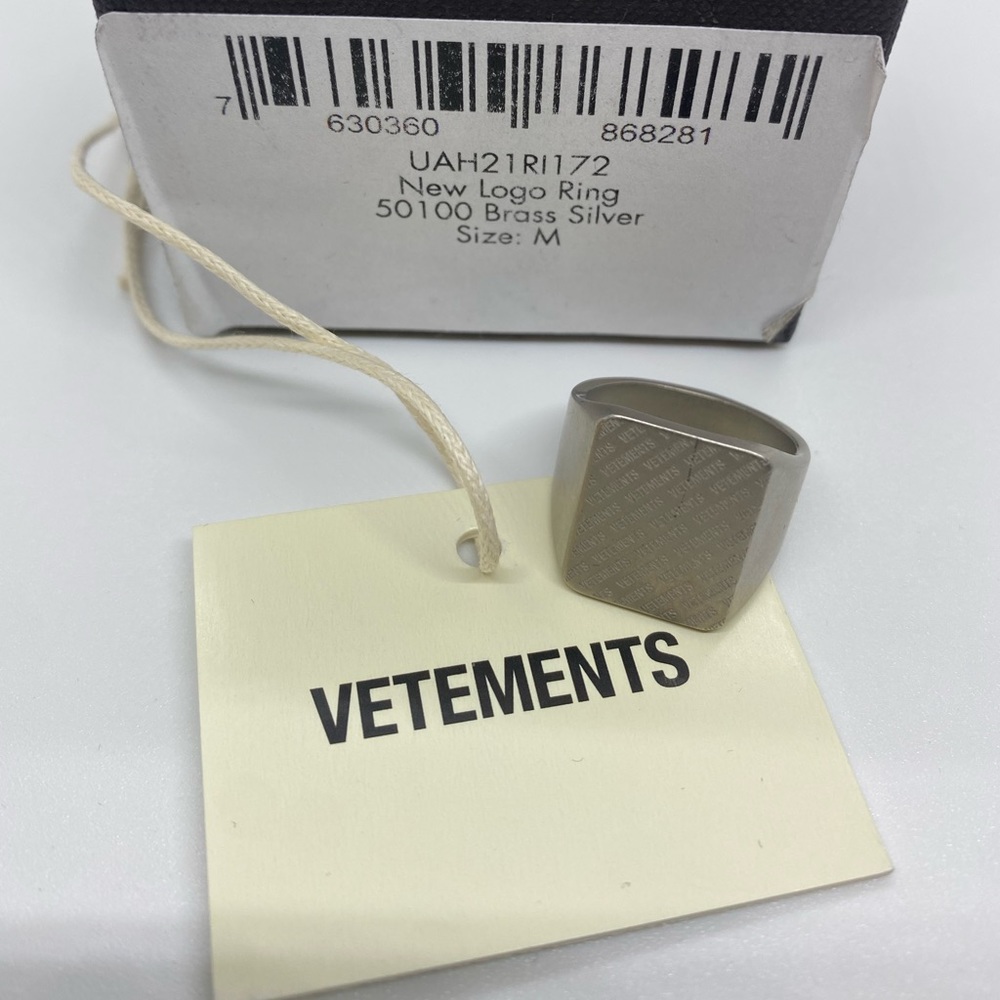 VETEMENTS NEW LOGO RING (M) - Picture 4 of 8